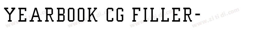 Yearbook Cg Filler字体转换